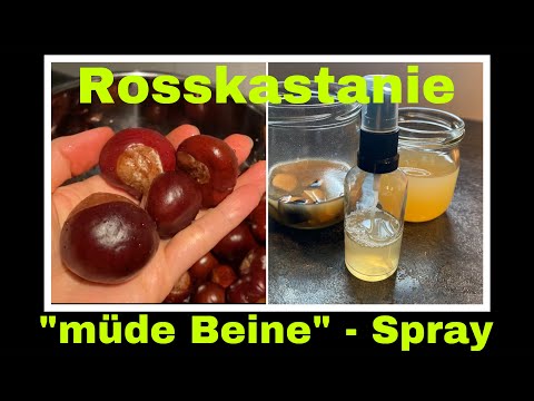 Rosskastanie Spray für müde Beine | Kastanientinktur herstellen und anwenden | Selbstversorgung