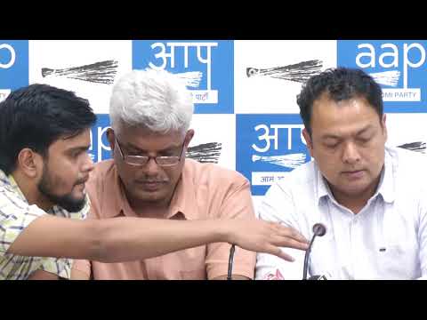 AAP National Secretary Pankaj Gupta and AAP MLA Nitin Tyagi Briefs on Metro Fare Hike