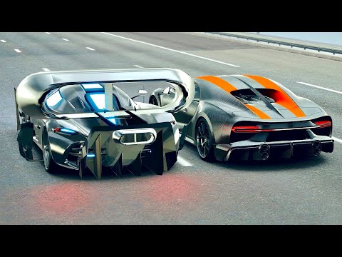 Koenigsegg 700+ Concept vs Bugatti Chiron SS 300+ at Drag Race 20 KM