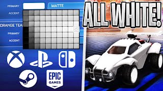 *2023* EVERY WAY TO GET A WHITE CAR ON ROCKET LEAGUE! (CONSOLE + PC)