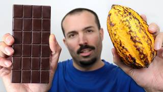 CHOCOLAT NOIR Maison 🍫 (Comment Transformer une CABOSSE de CACAO en TABLETTE)