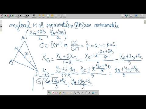 Elemente de geometrie analitică-clasele a X-a, a XI-a și a XII-a