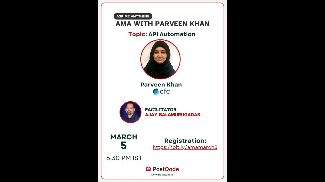 AMA with Parveen Khan | Mastering API Automation in 2025 | API Testing Insights