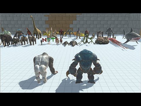 Old Goro With Rantorn VS Boss & Miniboss - Animal Revolt Battle Simulator