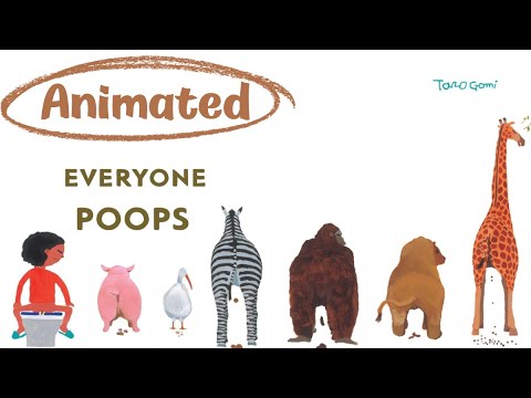 Everyone Poops Animated | Taro Gomi Classic Potty-Training Story| Prek |Toddler |Read Aloud Bedtime