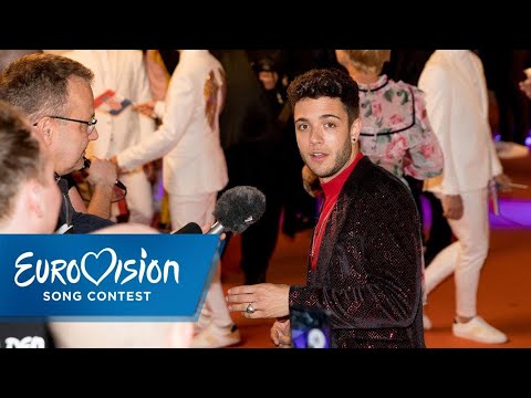 ESC 2019: Luca Hänni aus der Schweiz beim Orange Carpet | Eurovision Song Contest | NDR
