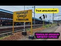 Train Announcement at Thrissur | Ernakulam Madgaon SF Express | Malayalam | Sandeep Railways |