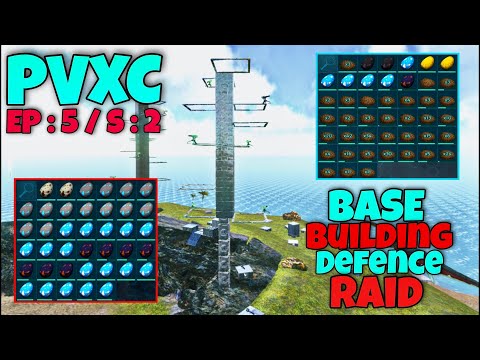 BASE BUILDING | BASE DEFENCE | BASE RAID | PVXC EP : 5 | SEASON 2 | ARK MOBILE GAMEPLAY