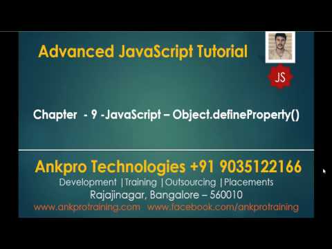 Advanced JavaScript Chapter 9 JavaScript Object defineProperty with Getter and Setter