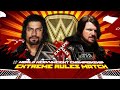 Story Of Roman Reigns Vs Aj Styles Extreme Rules 2016