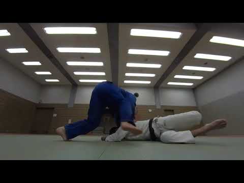 タックル風にパスを防ぐ1＠ねわワ武蔵野 Single Leg from Guard1
