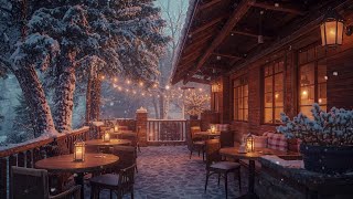 November Winter Morning at Cozy Coffee Shop Ambience ☃️ Relaxing Instrumental Jazz for Relaxation
