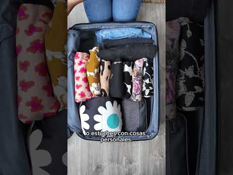 Truco para empacar tu ropa en la maleta #kalley
