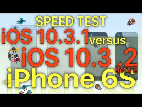 iPhone 6S : iOS 10.3.1 vs iOS 10.3.2 Beta 2 / Public Beta 2 Speed / Performance Test Build 14F5070a
