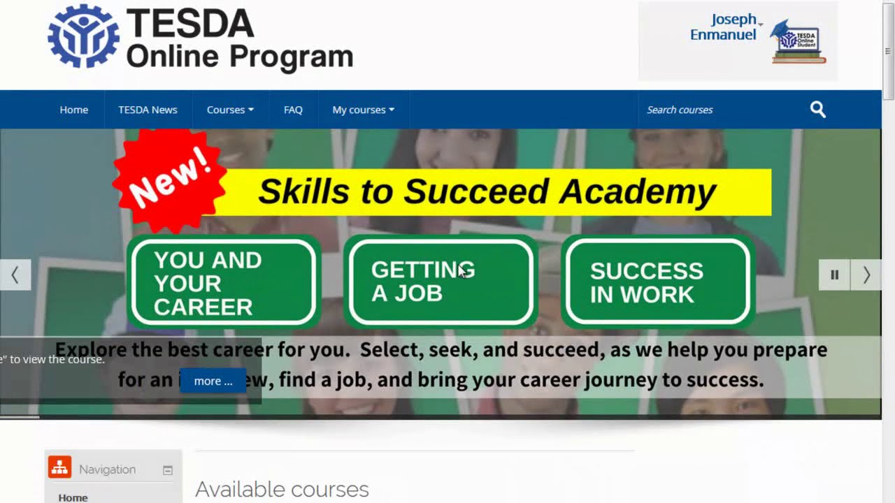 TESDA Online Courses Program Registration or e-TESDA (Complete Guide )