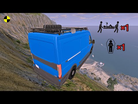 Realistic High-Speed Car Crashes in BeamNG.drive #105 | Ultra Detailed Crash Compilation