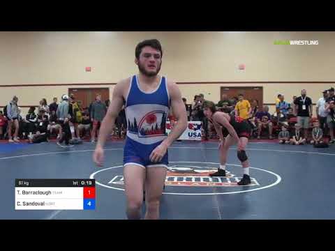 2018 Marine Corps US Open/UWW Junior Freestyle 61 Rnd Of 32 - Terrell Barraclough (Team) Vs. Chris