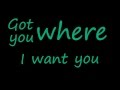 The Flys - Got you where I want you Lyrics