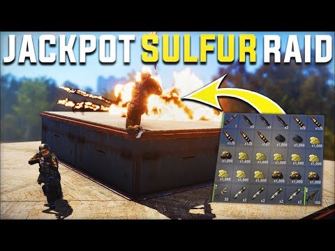 REVENGE RAIDING THE RICHEST ARMOURED BASE GAVE JACKPOT SULFUR PROFIT - Rust Survival Gameplay|S18-E5