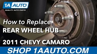 How to Replace Rear Wheel Bearing Hub Assembly V6 3.6L Manual 10-15 Chevy Camaro