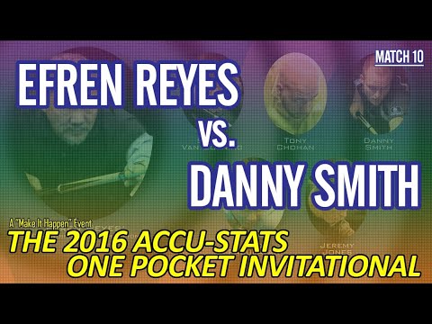 KILLER ONE POCKET: Efren REYES vs Danny SMITH - 2016 MAKE IT HAPPEN ONE POCKET INVITATIONAL