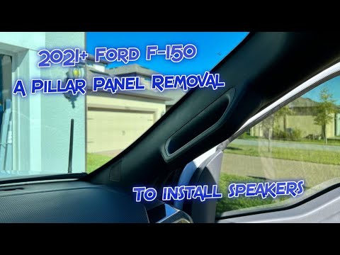 How to Remove Front A-Pillar Panel for Speaker Installation Ford F-150 Gen 14 (2021 2022 2023 2024)
