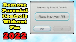 Remove Parental Controls on Wii WITHOUT Pin 2022 (Unlock your Wii)