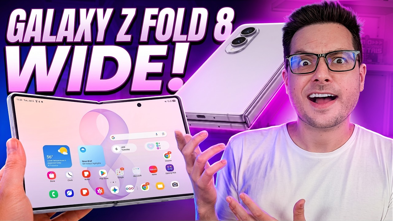 Galaxy Z Fold 8 WIDE? Samsung Pode Mudar TUDO! 😱