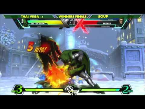206 Tuesdays #5 - WF UMvC3 - Thai Vega vs Soup