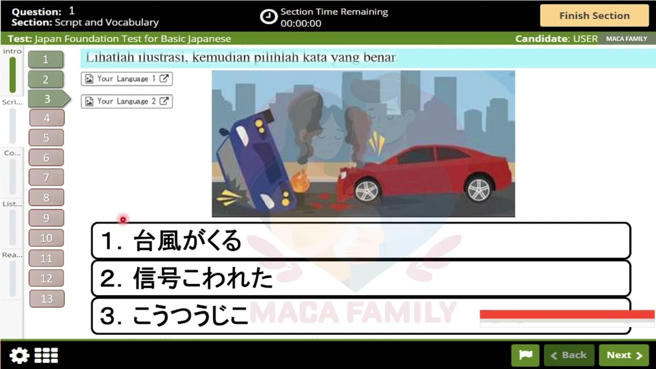 PENJELASAN SOAL JFT SOAL SCRIPT  AND VOCABULARY #kudamono