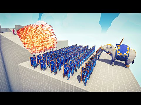 100x SHIELD BEARER + ELEPHANT vs EVERY GOD - 🏹 Totally Accurate Battle Simulator TABS