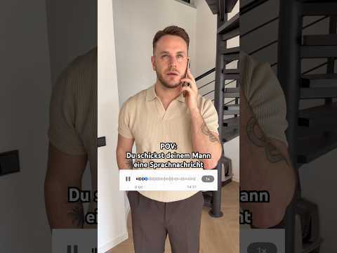 Du schickst deinem Mann eine Sprachnachricht…😳🤣 #shortvideo #relatable #couplecomedy