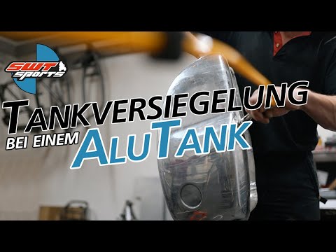 Cleaning & sealing motorcycle tanks with KREEM | Tank coating instructions | Aluminum tank with K...