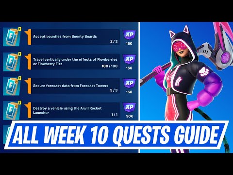 Fortnite Complete Week 10 Quests - How to EASILY Complete Week 10 Challenges in Chapter 5 Season 1