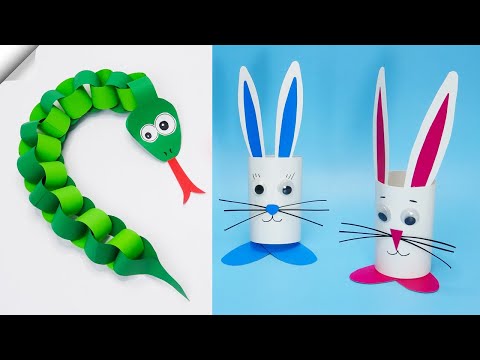 6 DIY paper crafts Moving paper TOYS Easy paper crafts