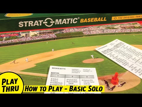 How to Play STRAT-O-MATIC BASEBALL with a Solo Playthrough