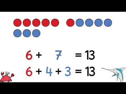Adding up to 20 with transition to tens - Addition Class 1