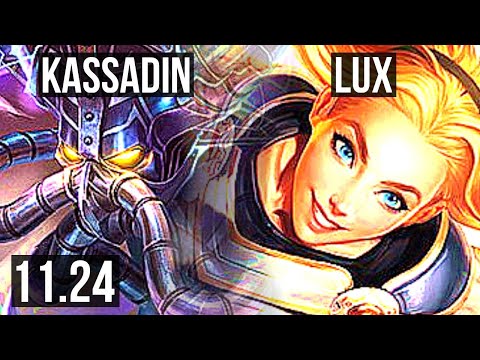 KASSADIN vs LUX (MID) | 67% winrate, Legendary, 11/2/2 | BR Master | 11.24