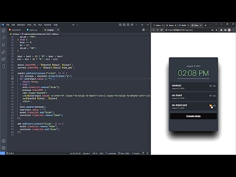 Notes App With Working Date Speed Coding Html Css Javascript