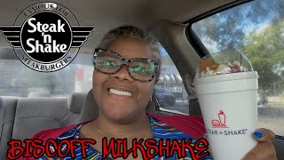 STEAK’ N SHAKE BISCOFF MILKSHAKE #THEREVIEWQUEEN 
