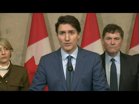 Video Thumbnail: Canada's Trudeau says to Trump that tariffs are 'a very dumb thing to do' | AFP