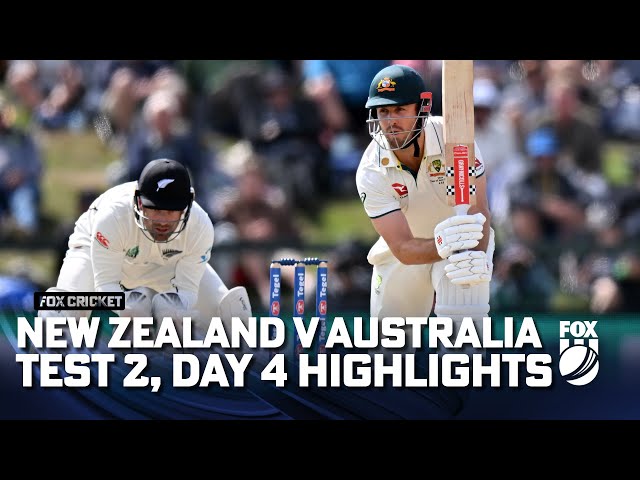 New Zealand v Australia – Second Test, Day 4 Full Match Highlights I 10/03/24 I Fox Cricket