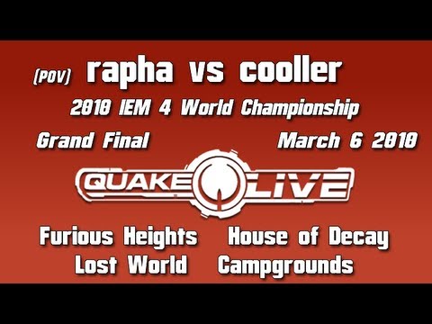cooller vs rapha - 2010 IEM 4 World Championship Finals (Quake Live Shoutcast)