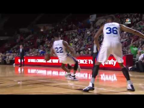 Jaylan Brown's Nasty Dunk   Celtics vs Sixers   October 4, 2016   2016 17 NBA Preseason