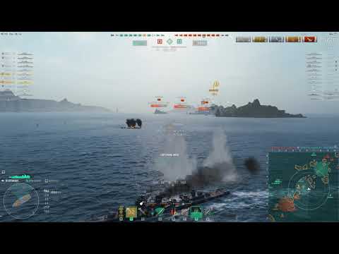Kitakaze IJN Destroyer | 8 Kills, 150k Dmg | World of Warships Replay