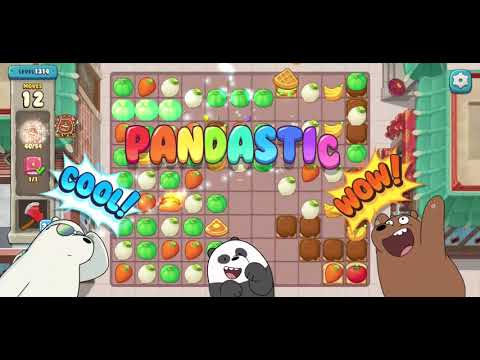 We Bare Bears Match3 Repairs Level 1314 - No Boosters