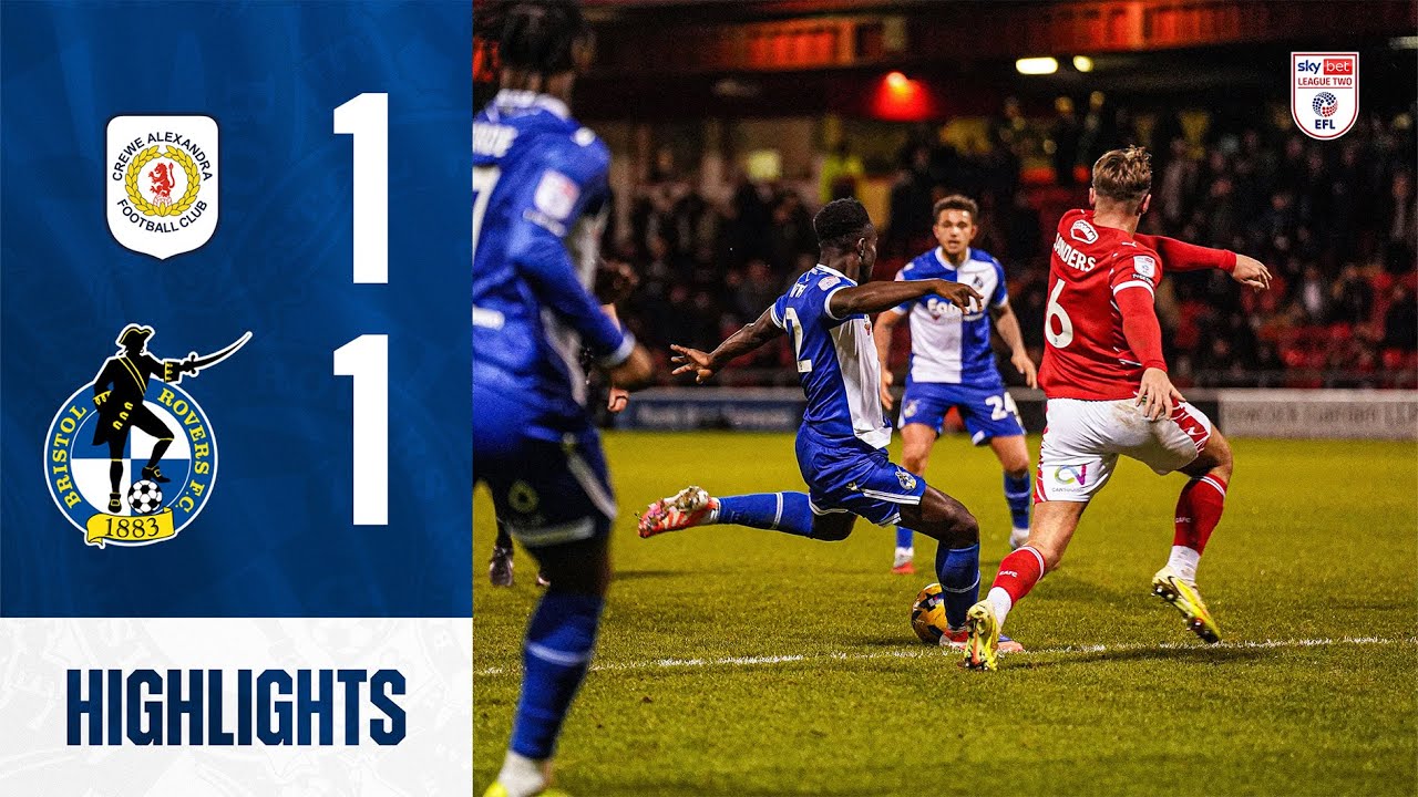 Crewe vs Bristol Rovers Key Moments & Goals Season 2025/2026