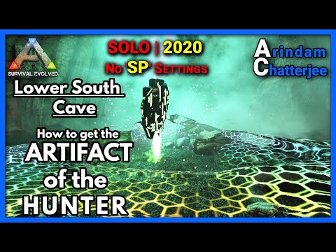 Ark - (SOLO) ARTIFACT OF THE HUNTER from the Lower South Cave (Easiest Way) - S2E7