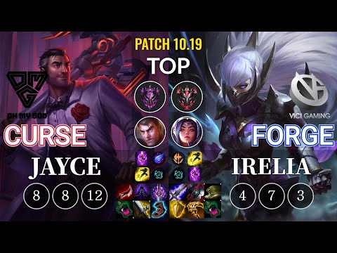 OMG Curse Jayce vs VG Forge Irelia Top - KR Patch 10.19