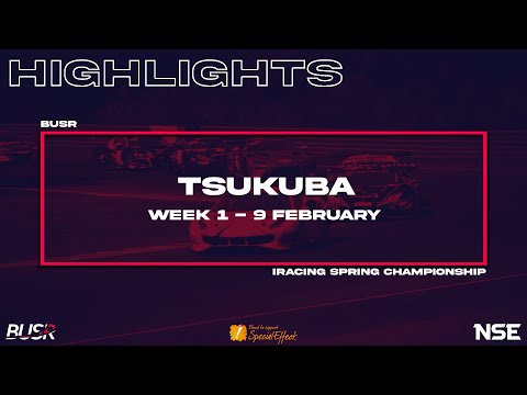 BUSR iRacing 2023 Spring Championship | Round 1 | Tsukuba | HIGHLIGHTS